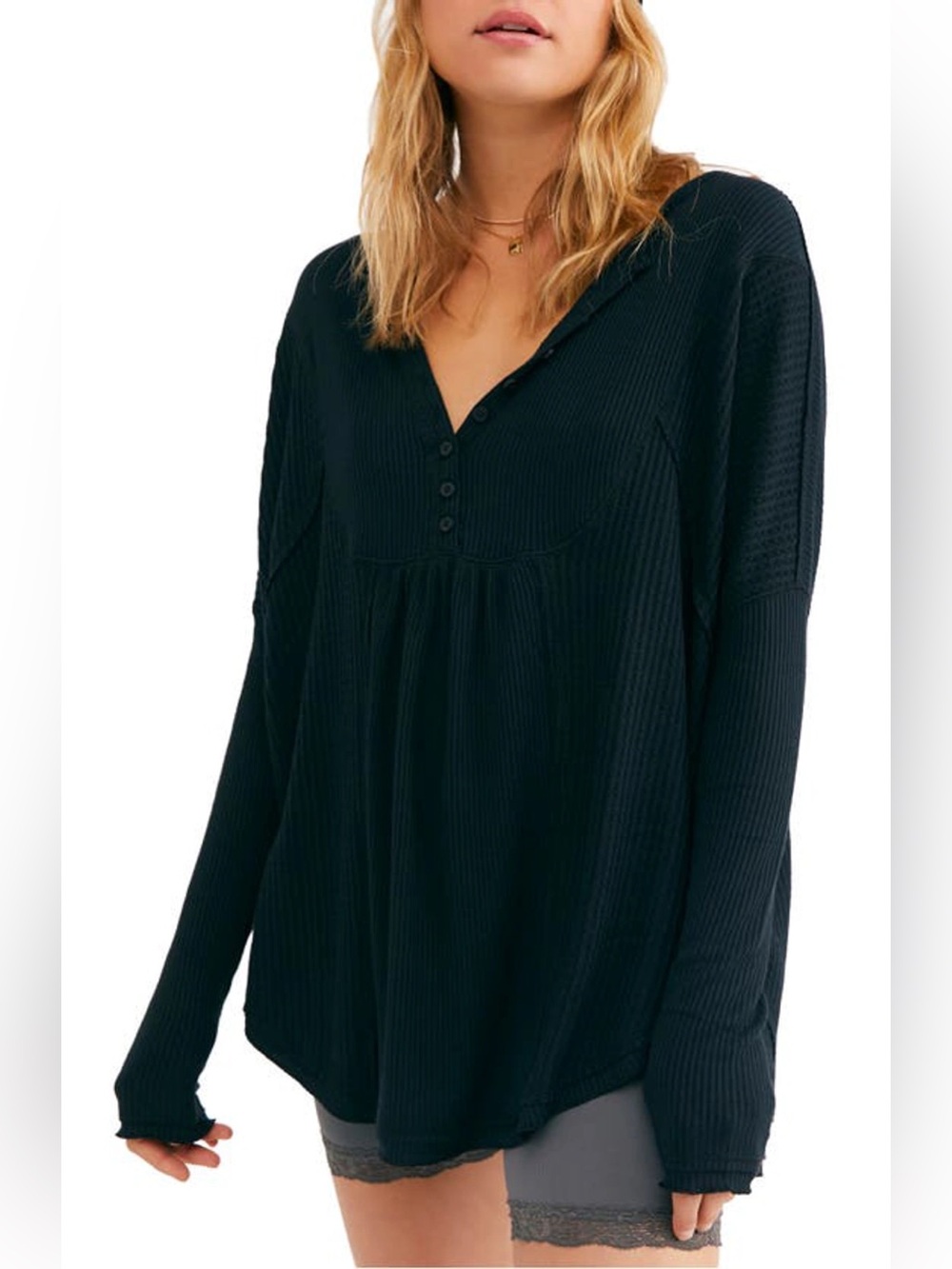 Free People Leo Henley Top